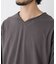 「surplus」デザインヘンリーネックTシャツ 長袖