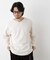 「surplus」デザインヘンリーネックTシャツ 長袖