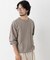 ソフトメランジクルーネックTシャツ 長袖