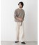 ソフトメランジクルーネックTシャツ 長袖