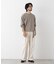 ソフトメランジクルーネックTシャツ 長袖