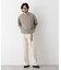 ソフトメランジクルーネックTシャツ 長袖
