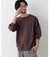 ソフトメランジクルーネックTシャツ 長袖
