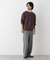 ソフトメランジクルーネックTシャツ 長袖