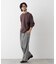 ソフトメランジクルーネックTシャツ 長袖