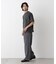 微起毛クロップドTシャツ 半袖