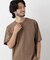 微起毛クロップドTシャツ 半袖