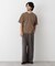 微起毛クロップドTシャツ 半袖