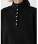 ハイネックヘンリースウェットライクニットトップス