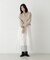 ミニブークレ総針編みショートニットジャケット(セットアップ可)