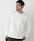 WEB限定／度詰めプレーティングクロップドTシャツ長袖