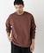 WEB限定／度詰めプレーティングクロップドTシャツ長袖