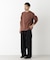 WEB限定／度詰めプレーティングクロップドTシャツ長袖