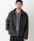 「SURPLUS」 フェイクレザーブルゾン