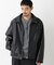 「SURPLUS」 フェイクレザーブルゾン