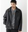 「SURPLUS」 フェイクレザーブルゾン