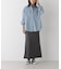 ダルサテンバックフレアナロースカート