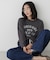 UVカット機能付ロゴプリントロングTシャツ