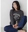 UVカット機能付ロゴプリントロングTシャツ