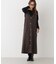 ファースリーブトップス×パールワンピース アンサンブルセット