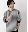 コーマコットン先染めボーダーTシャツ 長袖