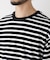 コーマコットン先染めボーダーTシャツ 長袖