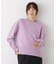 AQUAウールカシミヤクルーネックニットプルオーバー
