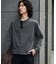 WEB限定／度詰めプレーティングフェードカラークロップドTシャツ長袖