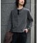 WEB限定／度詰めプレーティングフェードカラークロップドTシャツ長袖