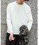 WEB限定／度詰めプレーティングフェードカラークロップドTシャツ長袖