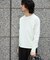 WEB限定／度詰めプレーティングフェードカラークロップドTシャツ長袖