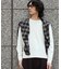 WEB限定／度詰めプレーティングフェードカラークロップドTシャツ長袖