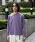 WEB限定／度詰めプレーティングフェードカラークロップドTシャツ長袖