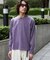 WEB限定／度詰めプレーティングフェードカラークロップドTシャツ長袖