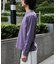 WEB限定／度詰めプレーティングフェードカラークロップドTシャツ長袖