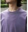 WEB限定／度詰めプレーティングフェードカラークロップドTシャツ長袖