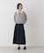 ニードルジャージーミディ丈フレアスカート(セットアップ可)