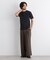コンパクトヘンリーネックTシャツ 半袖
