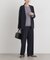 ストレッチカットジョーゼットイージーワイドパンツ(セットアップ可)