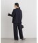 ストレッチカットジョーゼットイージーワイドパンツ(セットアップ可)