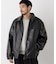 「SURPLUS」フェイクレザーフライトジャケット