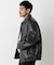 「SURPLUS」フェイクレザーフライトジャケット