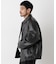 「SURPLUS」フェイクレザーフライトジャケット