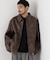 「SURPLUS」フェイクレザーフライトジャケット