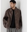 「SURPLUS」フェイクレザーフライトジャケット