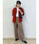 ◆ウールポリエステルチェックパンツ