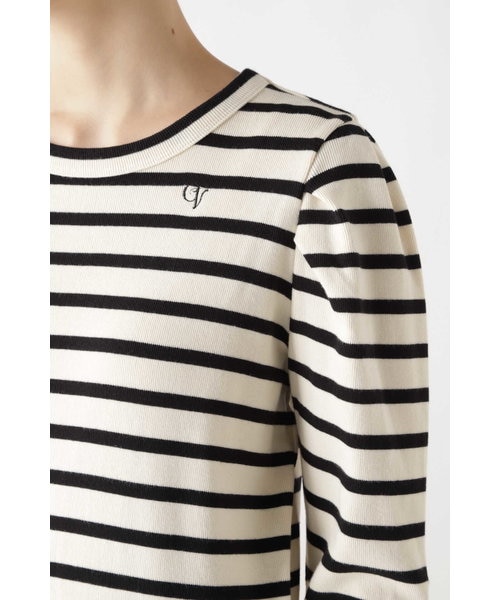 おまとめ★　cheval plus 　ボーダーカットソー、ワンピース CHEVAL Plus／肩ボタンカットソー【マリニエールのプルオーバー