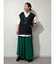 ◆ケーブル編みニットベスト