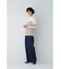 ◆袖ボタン付きボーダーニット