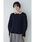 ◆ビジュー付きペプラムニット